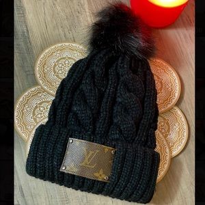Up-cycled Black beanie